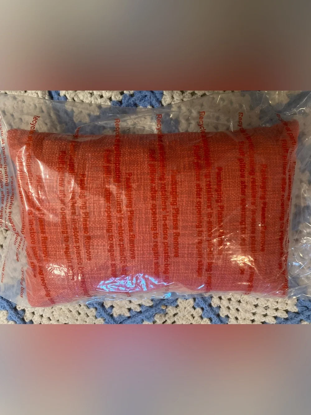 Threshold Coral Textured Throw Pillow 12x18 Lumbar Accent Pillow New